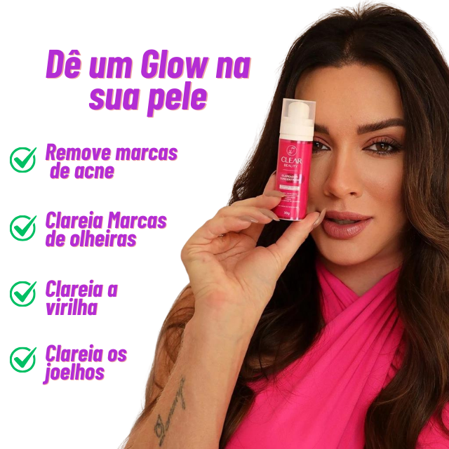 Clear Beauty Creme Clareador de Axilas, Virilhas e Partes Intimas - Envio Rápido