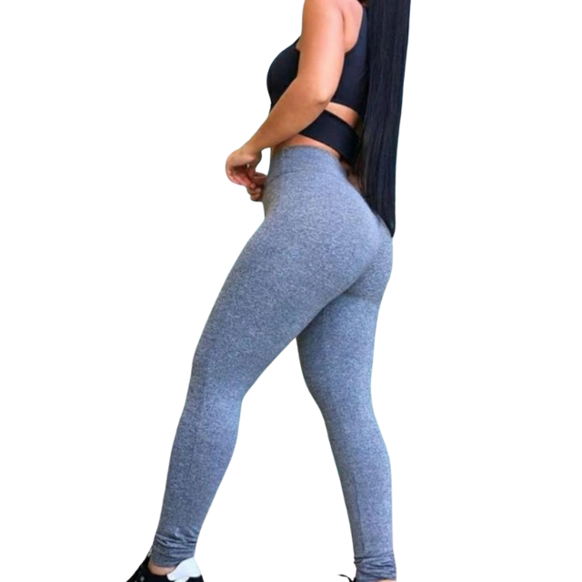 KIT 4 CALÇAS LEGGING FEMININA CÓS ALTO SUPLEX ACADEMIA FITNESS