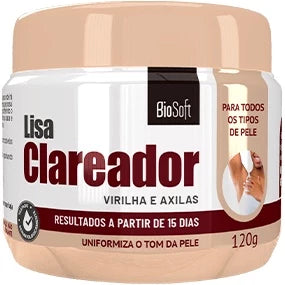 Kit Lisa Bumbum + Clareador de Virilha e Axila Bio Soft