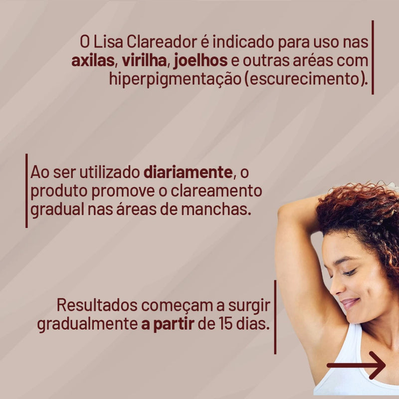 Kit Lisa Bumbum + Clareador de Virilha e Axila Bio Soft