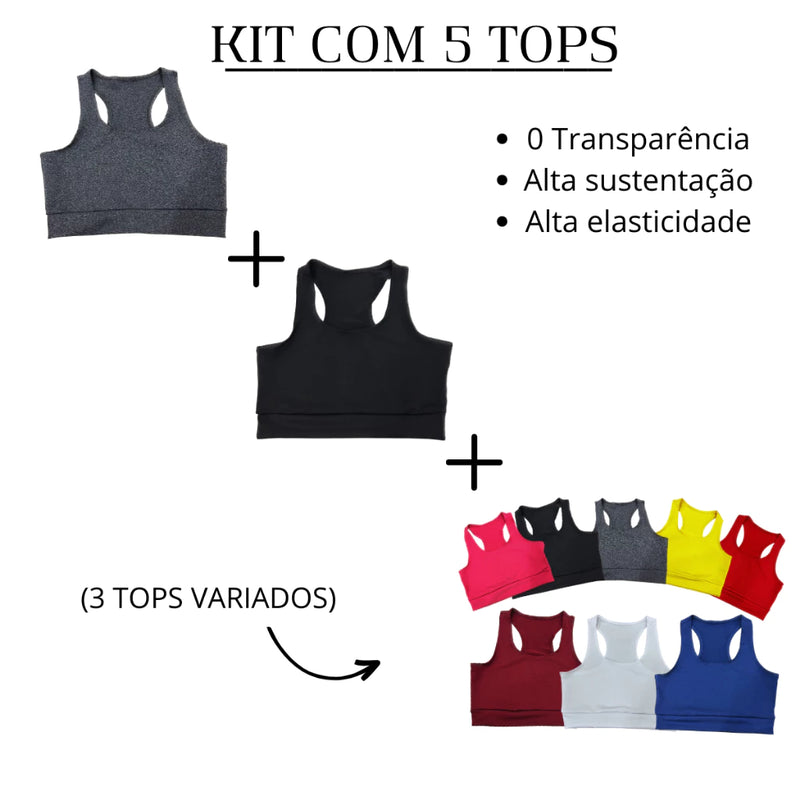 Kit 5 Top Academia Nadador