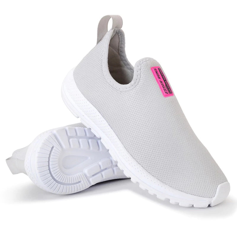 Tênis Meia Feminino Ortopédico Slip On Tênis Esportivo Calce fácil Casual para Academia Corrida Passeio Caminhada